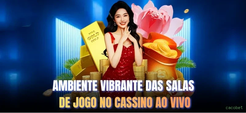 Imagem promocional do cassino online da cacobet mostrando jogos ao vivo